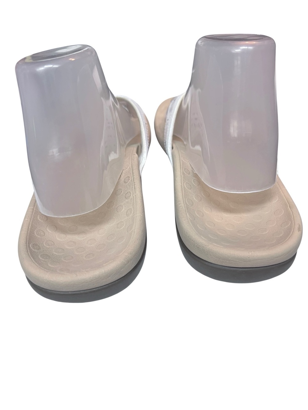 Vionic Tide Casandra White Leather Sandal Flip Flop Women 10 - Picture 3 of 9